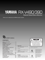 Yamaha RXV-490 - Owners Manual